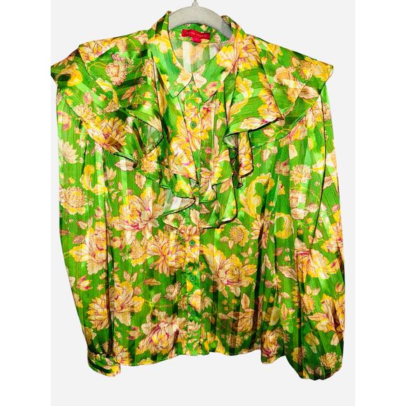 FLYING TOMATO - STUCK‎ ON AN ISLAND WOVEN TOP size Small - Picture 4 of 7